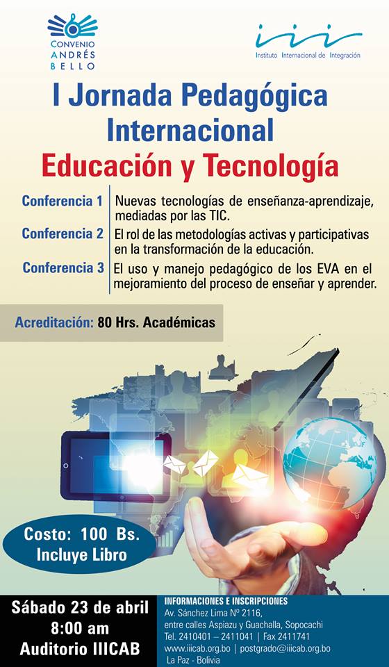 I Jornada Pedagógica Internacional – Educación y Tecnología