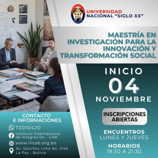 Maestría en Investigación para la Innovación y Transformación Social